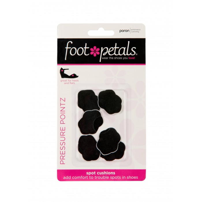 FootPetals mini shoe cushions in black - 6 pieces / pack